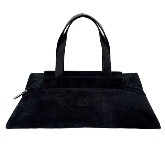 Archive Black Suede Hand Bag