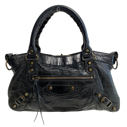 BALENCIAGA The First Black Leather Shoulder Bag, in , Sold by HIVE PRELOVED - Handle Bags, Shoulder Bags,