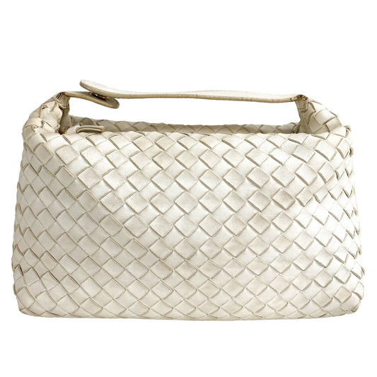 BOTTEGA VENETA Intrecciato Ivory Handle Mini Bag, in , Sold by HIVE PRELOVED - Handle Bags, ,