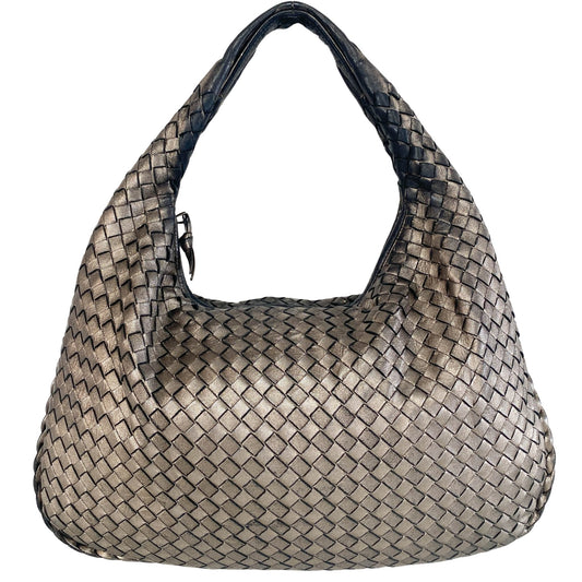 BOTTEGA VENETA Intrecciato Leather Metallic Hobo Shoulder Bag, in , Sold by HIVE PRELOVED - Shoulder Bags, ,