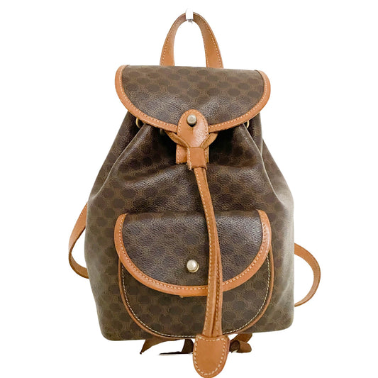 CELINE Macadam Backpack, Coated Canvas in Brown, Sold by HIVE PRELOVED - Backpacks, ,