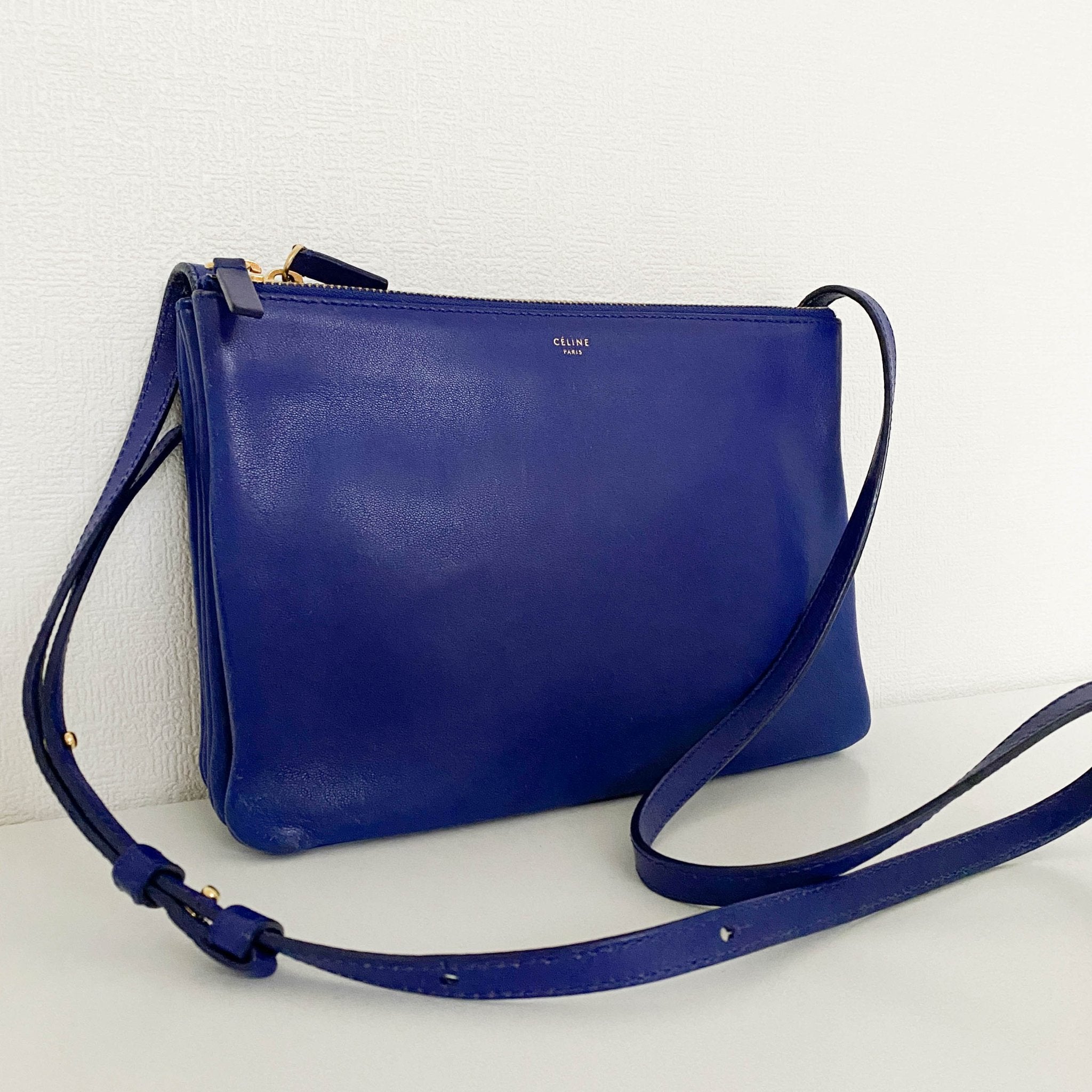 Celine trio bag blue best sale