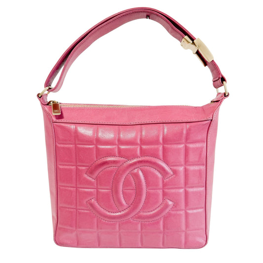 CHANEL Chocolate Bar Pink Lamb Leather Shoulder Bag, in , Sold by HIVE PRELOVED - Shoulder Bags, ,