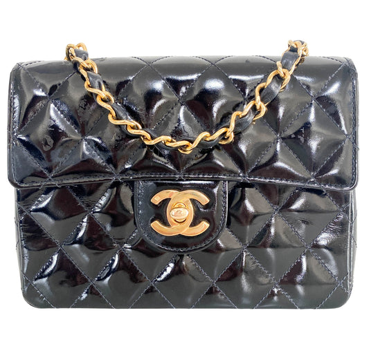 CHANEL Mini Classic Flap Patent CC turnlock Shouler Bag, in , Sold by HIVE PRELOVED - Shoulder Bags, ,