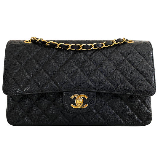 CHANEL Timeless Classic Double Flap Caviar Leather, in , Sold by HIVE PRELOVED - Crossbody bags, Items on Sale, Shoulder Bags