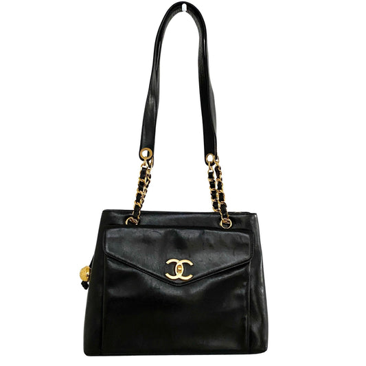 CHANEL Turnlock Calf Leather Chain Shoulder Bag, in , Sold by HIVE PRELOVED - Shoulder Bags, Totes,