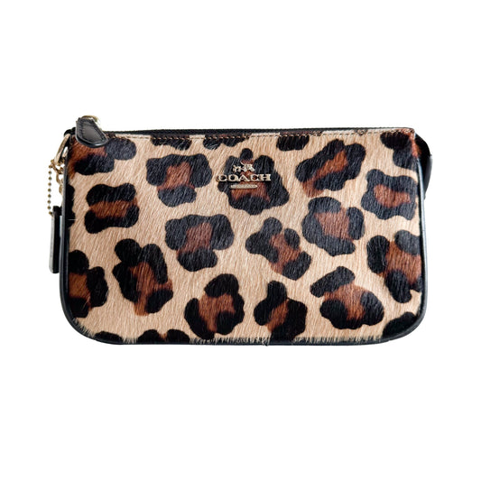 COACH Wristlet Pouch Leopard Pony Hair Mini Handbag, in , Sold by HIVE PRELOVED - Shoulder Bags, ,