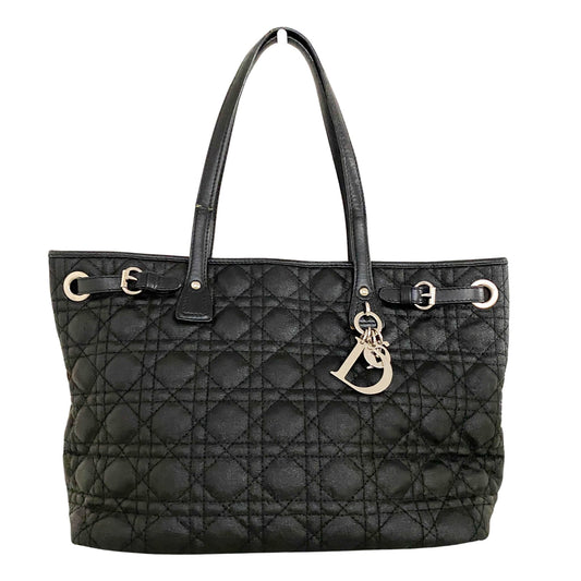 DIOR Lady Dior Tote, Coated Canvas in Black, Sold by HIVE PRELOVED - Totes, ,