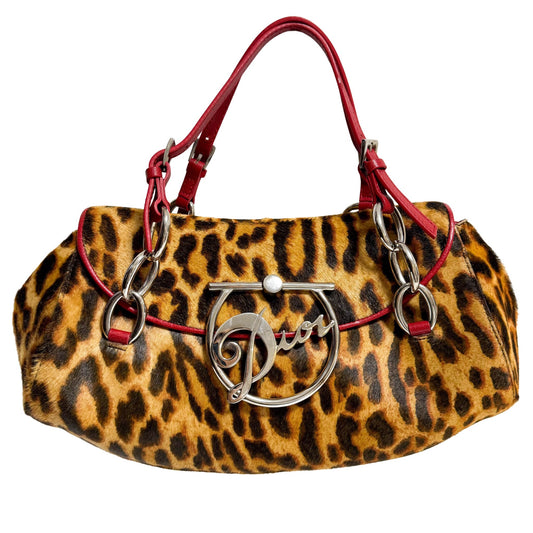 DIOR Leopard Print Pony Hair Diva Flap Bag, in , Sold by HIVE PRELOVED - Shoulder Bags, ,