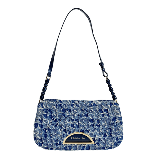 DIOR Limited Edition Malice Pearl Blue Denim Shoulder Bag, in , Sold by HIVE PRELOVED - Shoulder Bags, ,