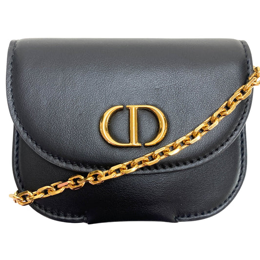 DIOR Nano Pochette Chain Black Leather Purse / Waist Pouch, in , Sold by HIVE PRELOVED - Belt bags, Mini bags, Shoulder Bags