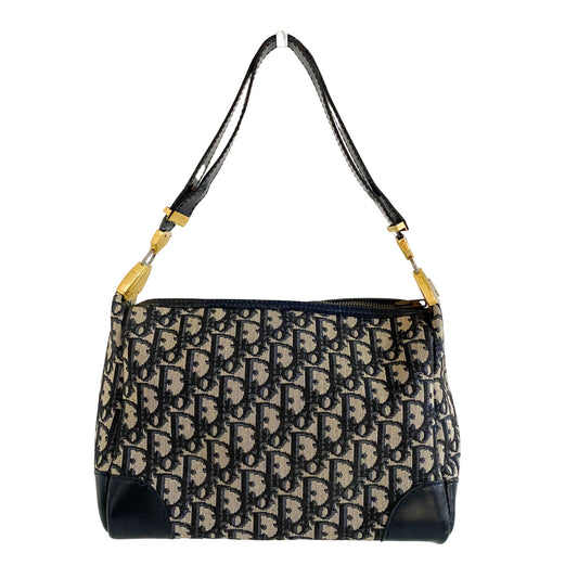 DIOR Trotter Navy Canvas Shoulder Bag, Cotton Canvas in Navy, Sold by HIVE PRELOVED - Shoulder Bags, ,