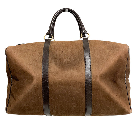 DIOR Trotter Oblique Brown Suede Bowling Bag, in , Sold by HIVE PRELOVED - Handle Bags, ,