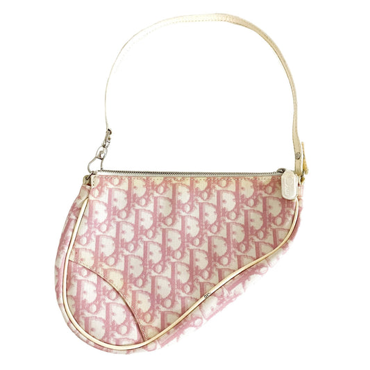 DIOR Trotter Saddle Pink PVC Canvas, in , Sold by HIVE PRELOVED - Shoulder Bags, ,