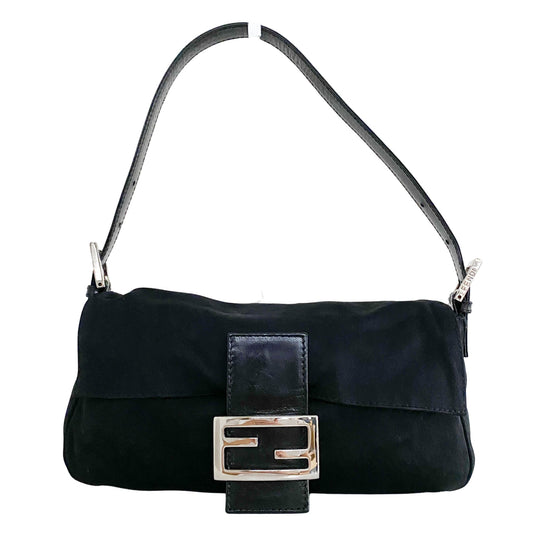 FENDI Baguette Bag, Synthetic (unspecified) in Black, Sold by HIVE PRELOVED - Handle Bags, Shoulder Bags,