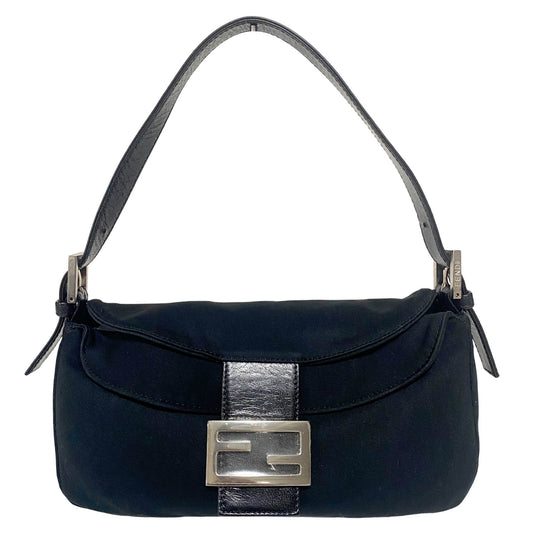 FENDI Baguette Flap Neoprene Black Shoulder Bag, in , Sold by HIVE PRELOVED - Shoulder Bags, ,