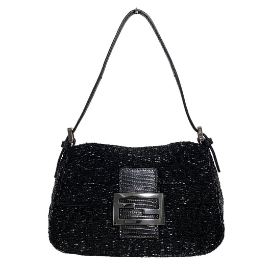 FENDI Baguette Mini Black Beaded, in , Sold by HIVE PRELOVED - Shoulder Bags, ,