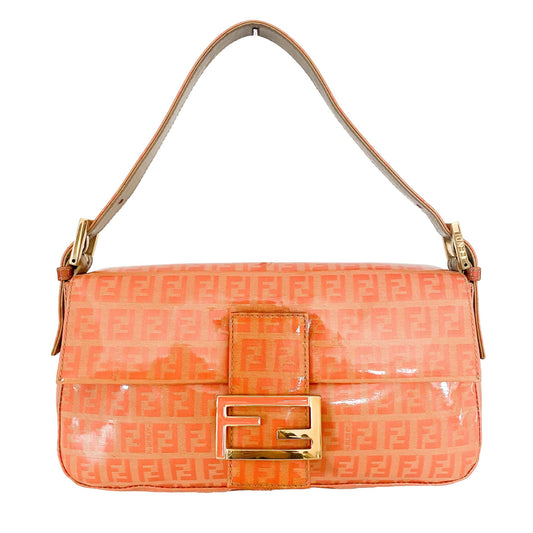 FENDI Baguette Patent Zucchino Orange Shoulder Bag, in , Sold by HIVE PRELOVED - Shoulder Bags, ,