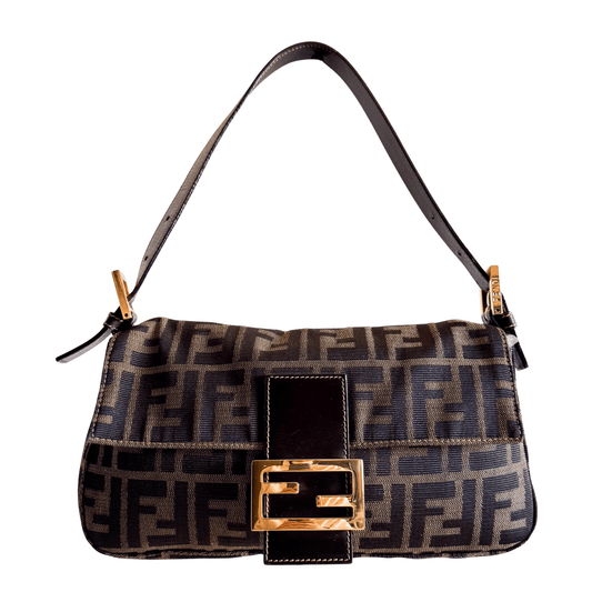 FENDI Baguette Zucca Gold Hardware Shoulder Bag, in , Sold by HIVE PRELOVED - Shoulder Bags, ,