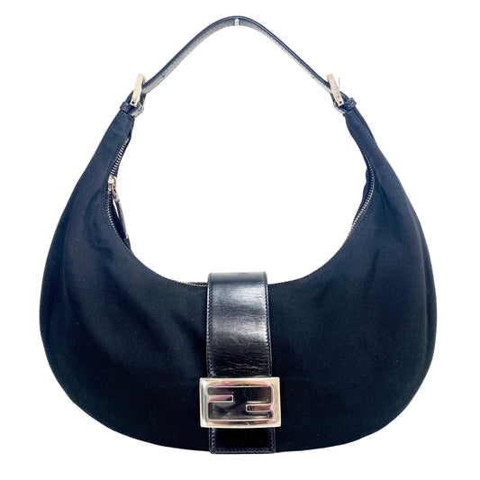 FENDI Croissant Neoprene Shoulder Bag, in , Sold by HIVE PRELOVED - Shoulder Bags, ,