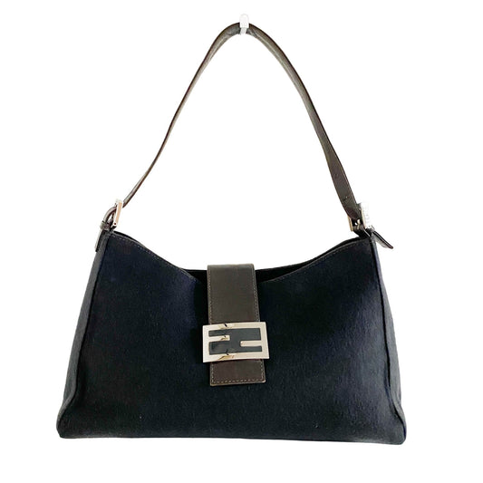 FENDI FF Wool Shoulder Bag, in , Sold by HIVE PRELOVED - Shoulder Bags, ,