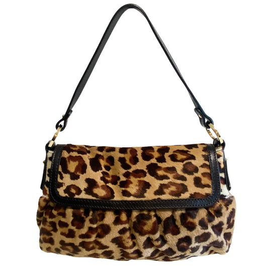 FENDI Leopard Print Pony Hair Chef Shoulder Bag, in , Sold by HIVE PRELOVED - Shoulder Bags, ,