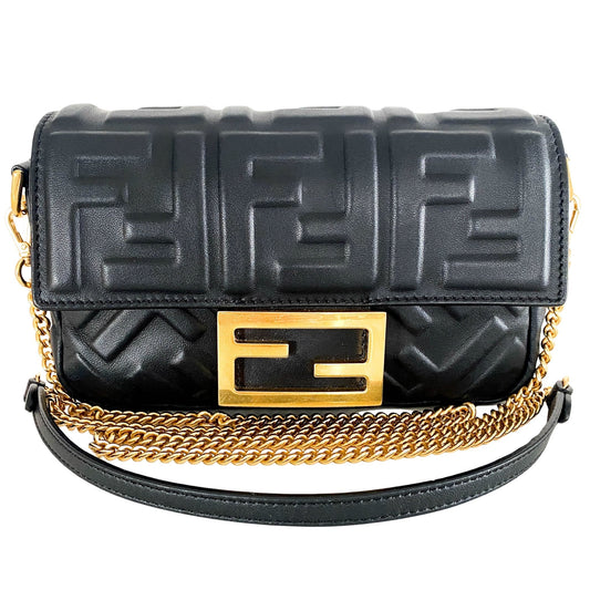 FENDI Mini Baguette Leather Handbag, in , Sold by HIVE PRELOVED - Shoulder Bags, ,