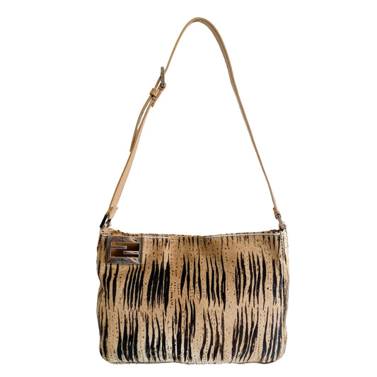 FENDI Zebra Print Pony Hair FF Logo Shoulder Bag, in , Sold by HIVE PRELOVED - Shoulder Bags, ,