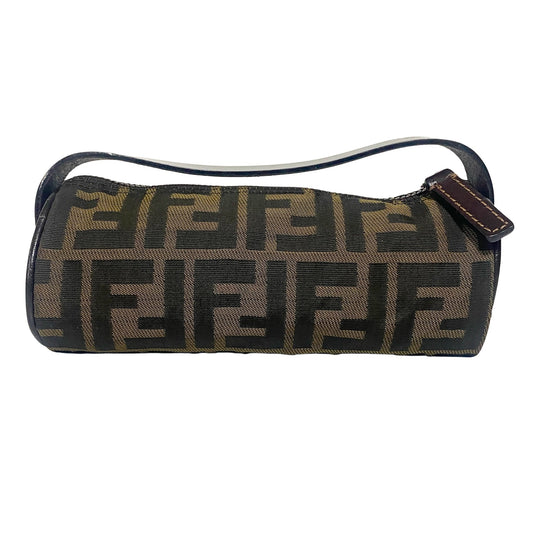 FENDI Zucca Cylinder Mini Pochette Pouch Bag, in , Sold by HIVE PRELOVED - Handle Bags, Mini bags,