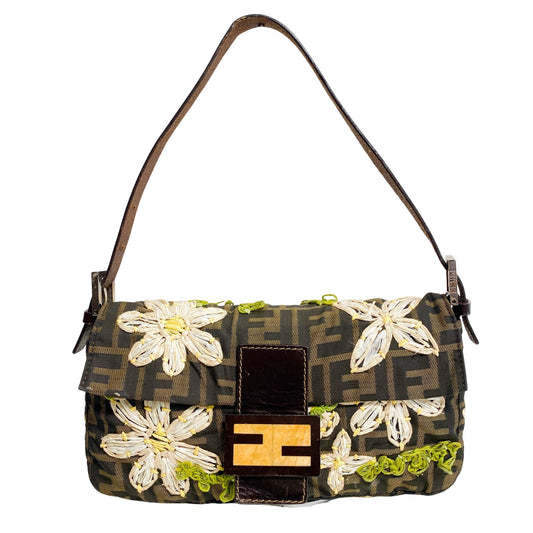 FENDI Zucca Embroidered Baguette, in , Sold by HIVE PRELOVED - Shoulder Bags, ,