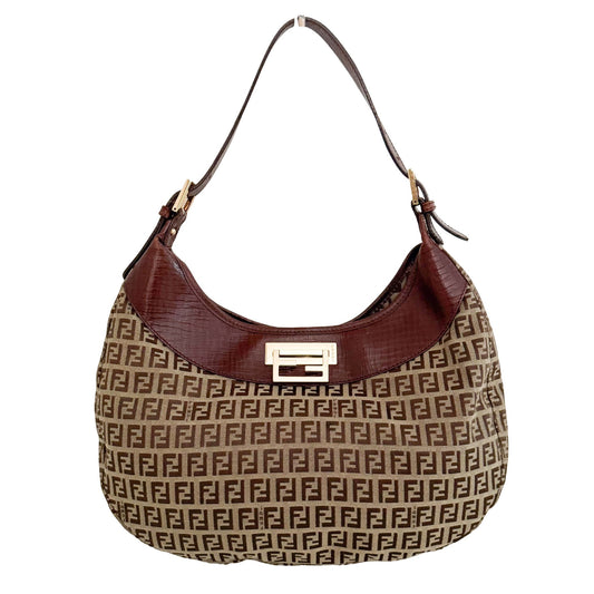 FENDI Zucca Hobo Shoulder Bag, in , Sold by HIVE PRELOVED - Shoulder Bags, ,