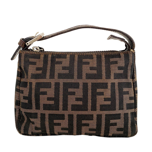 FENDI Zucca Mini Pouch, in , Sold by HIVE PRELOVED - Handle Bags, Mini bags,