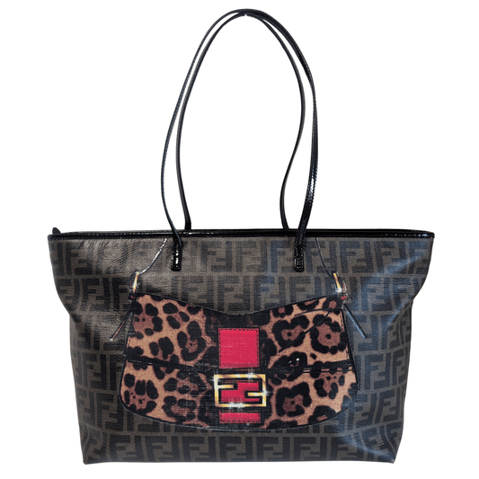 FENDI Zucca Spalmati Patent Baguette Print Medium Roll Tote, in , Sold by HIVE PRELOVED - Totes, ,