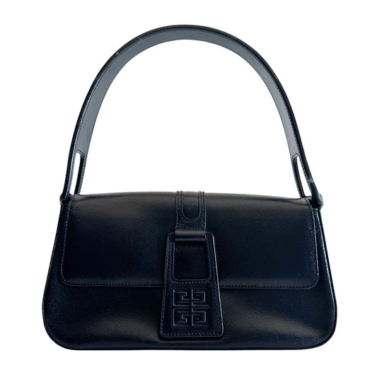 GIVENCHY Black Leather 4G Logo Shoulder Bag, in , Sold by HIVE PRELOVED - Shoulder Bags, ,