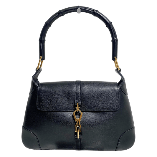 GUCCI Bamboo Jackie Black Leather Shoulder Bag, in , Sold by HIVE PRELOVED - Shoulder Bags, ,