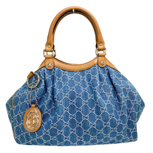 GUCCI Blue Denim GG Canvas Shoulder Bag, in , Sold by HIVE PRELOVED - Shoulder Bags, ,