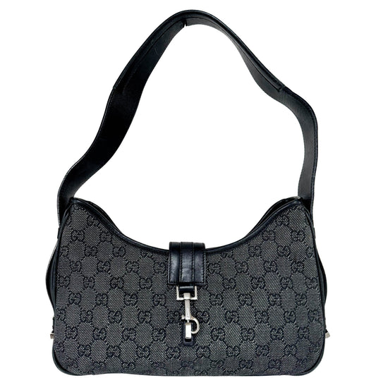 GUCCI GG Canvas Black Hobo Shoulder Bag, in , Sold by HIVE PRELOVED - Shoulder Bags, ,