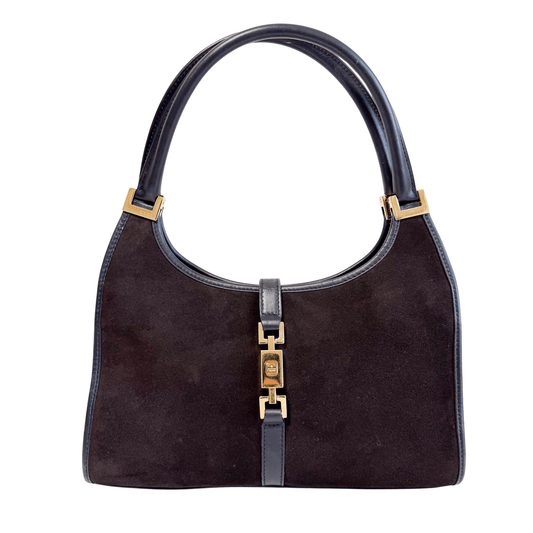 GUCCI Jackie Brown Suede Small Shoulder Bag, in , Sold by HIVE PRELOVED - Shoulder Bags, ,