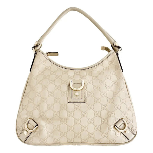 GUCCI Jackie Vintage Leather Handbag, White in Leather (unspecified), Sold by HIVE PRELOVED - , ,