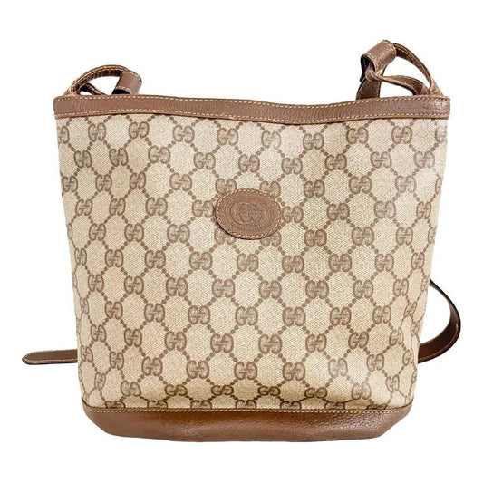 GUCCI Ophidia Bucket Cloth Handbag, Neutral in Coated Canvas, Sold by HIVE PRELOVED - , ,