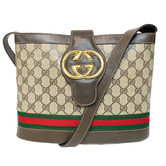 GUCCI Ophidia Sherry Line GG Supreme Interlocking Crossbody Bag, in , Sold by HIVE PRELOVED - Crossbody bags, ,