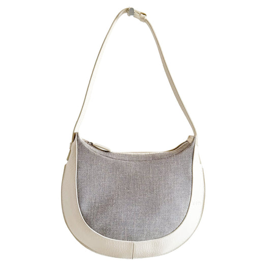 LOEWE Half Moon Leather / Canvas Shoulder Bag, in , Sold by HIVE PRELOVED - Shoulder Bags, ,