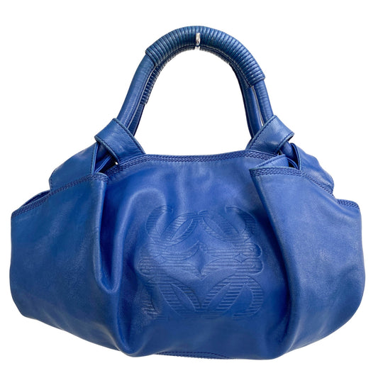 LOEWE Nappa Aire Anagram Blue Leather Handbag, in , Sold by HIVE PRELOVED - Handle Bags, Shoulder Bags,