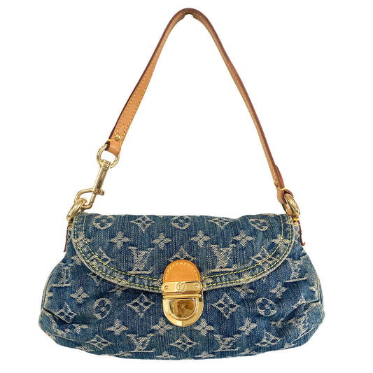 LOUIS VUITTON Denim Mini Pleaty Shoulder Bag, in , Sold by HIVE PRELOVED - Shoulder Bags, ,