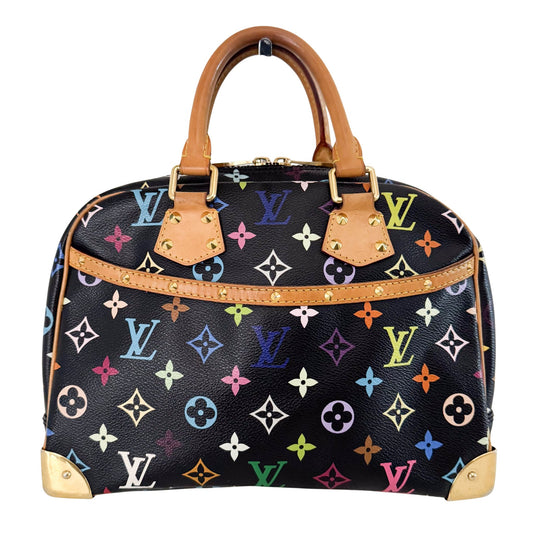 LOUIS VUITTON Louis Vuitton x Takashi Murakami Black Monogram Multicolour Trouville, in , Sold by HIVE PRELOVED - Shoulder Bags, ,