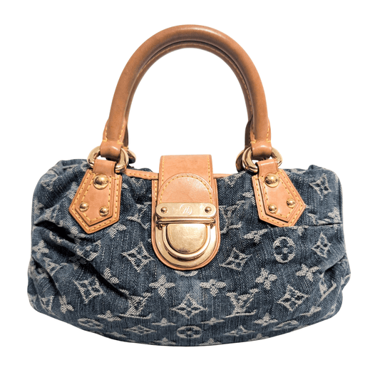 LOUIS VUITTON Pleaty Blue Denim Handbag, in , Sold by HIVE PRELOVED - Handle Bags, ,