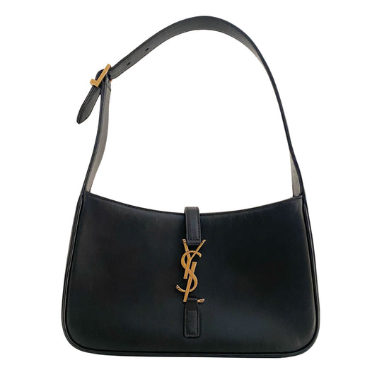 SAINT LAURENT Le Saint Cassette LE 5 À 7 Black Leather Shoulder Bag, in , Sold by HIVE PRELOVED - Shoulder Bags, ,